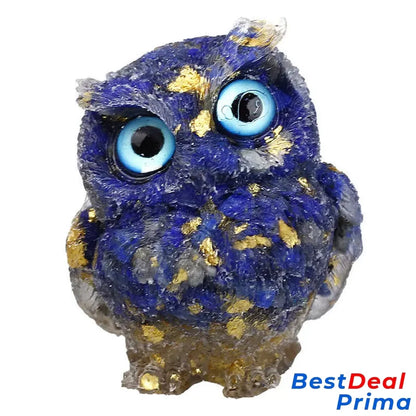 Natural Crystal Owl Gemstone Decoration