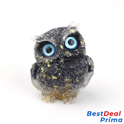 Natural Crystal Owl Gemstone Decoration