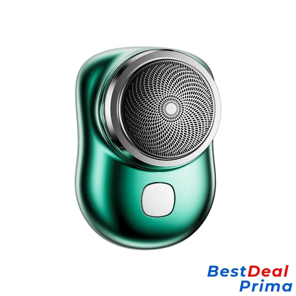 Portable Usb Mini Electric Shaver Green