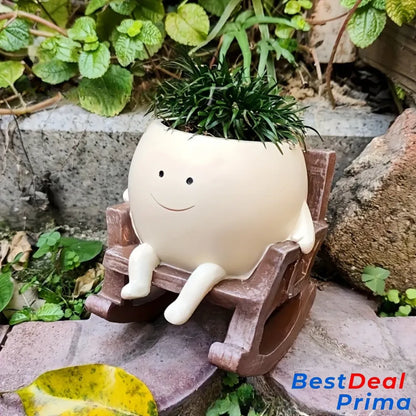 Potelegant Smily Face Planter Pot