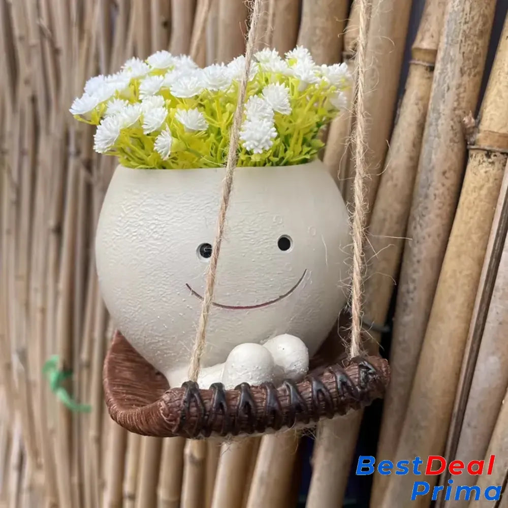 Potelegant Smily Face Planter Pot