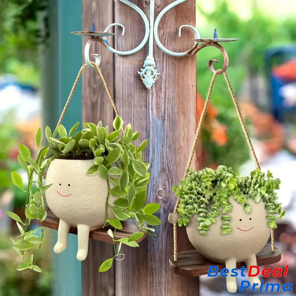 Potelegant Smily Face Planter Pot