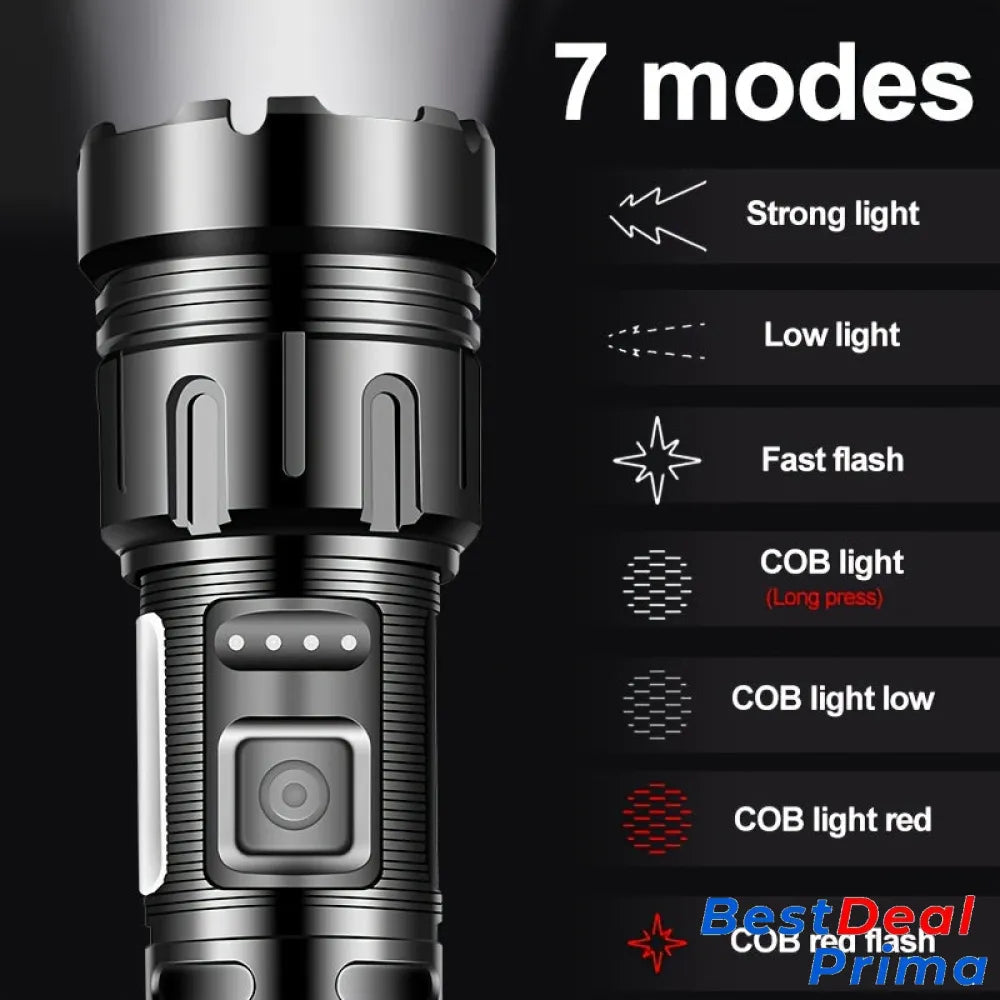 Powerful Tactical Rechargeable Led Flashlight