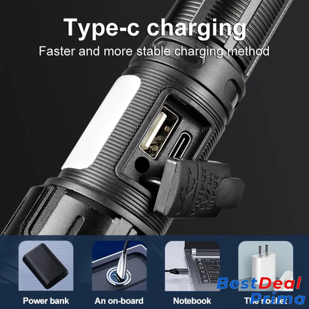 Powerful Tactical Rechargeable Led Flashlight