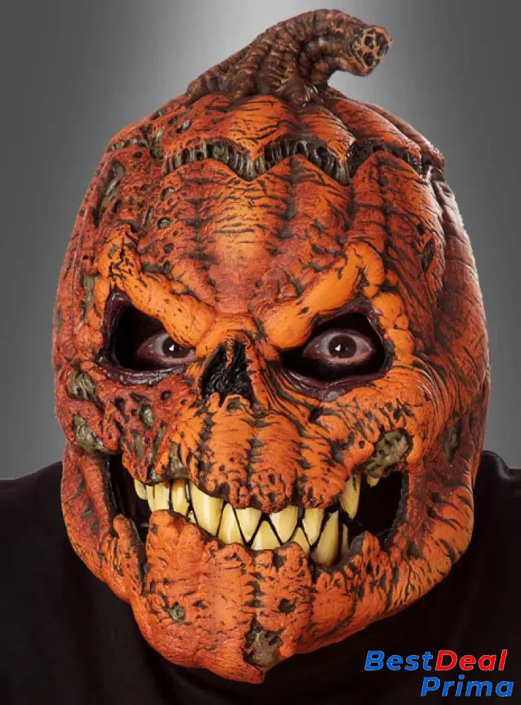 Pumpkin Mask With A Movable Jaw.