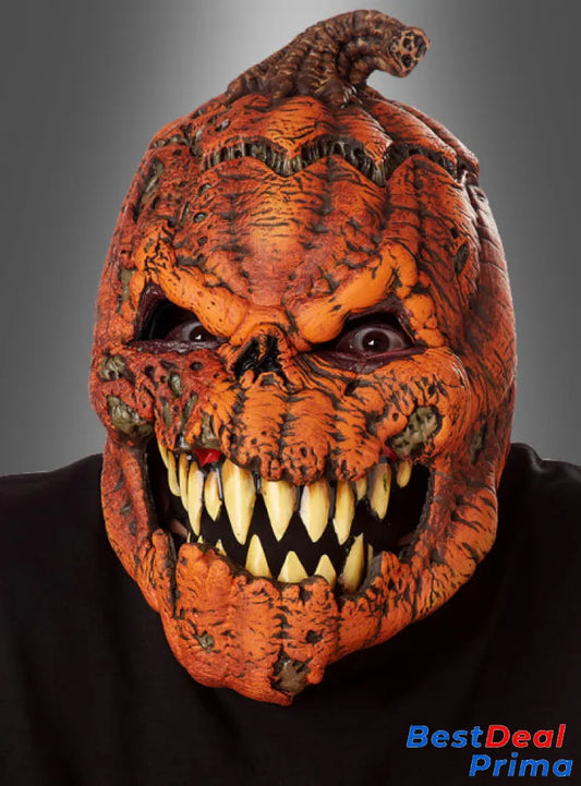 Pumpkin Mask With A Movable Jaw