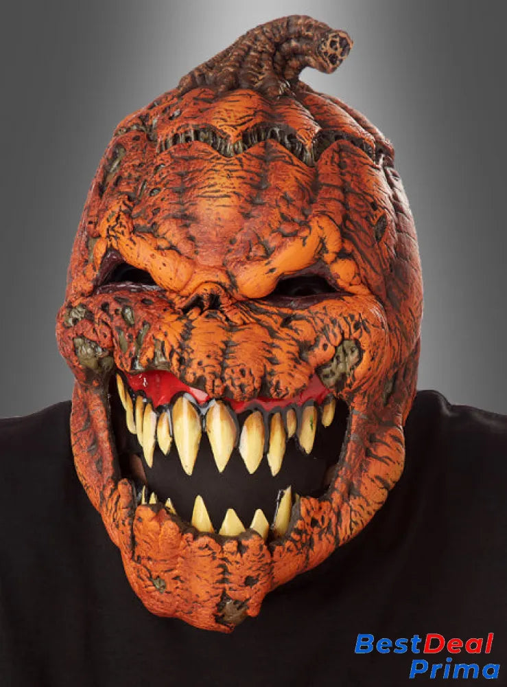 Pumpkin Mask With A Movable Jaw