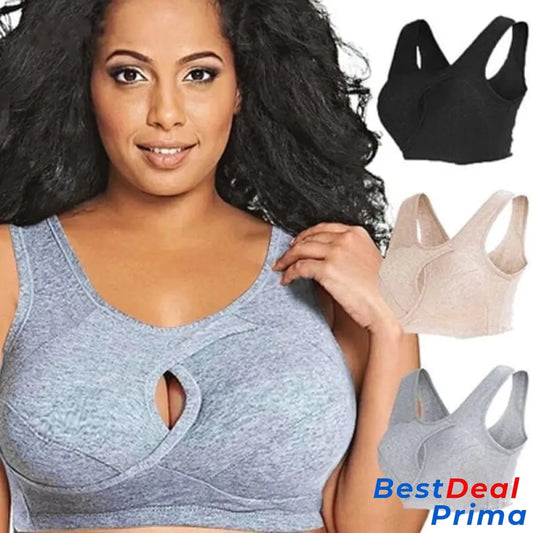 Pure Cotton Instantly Lifts Anti Sagging Wirefree Bra