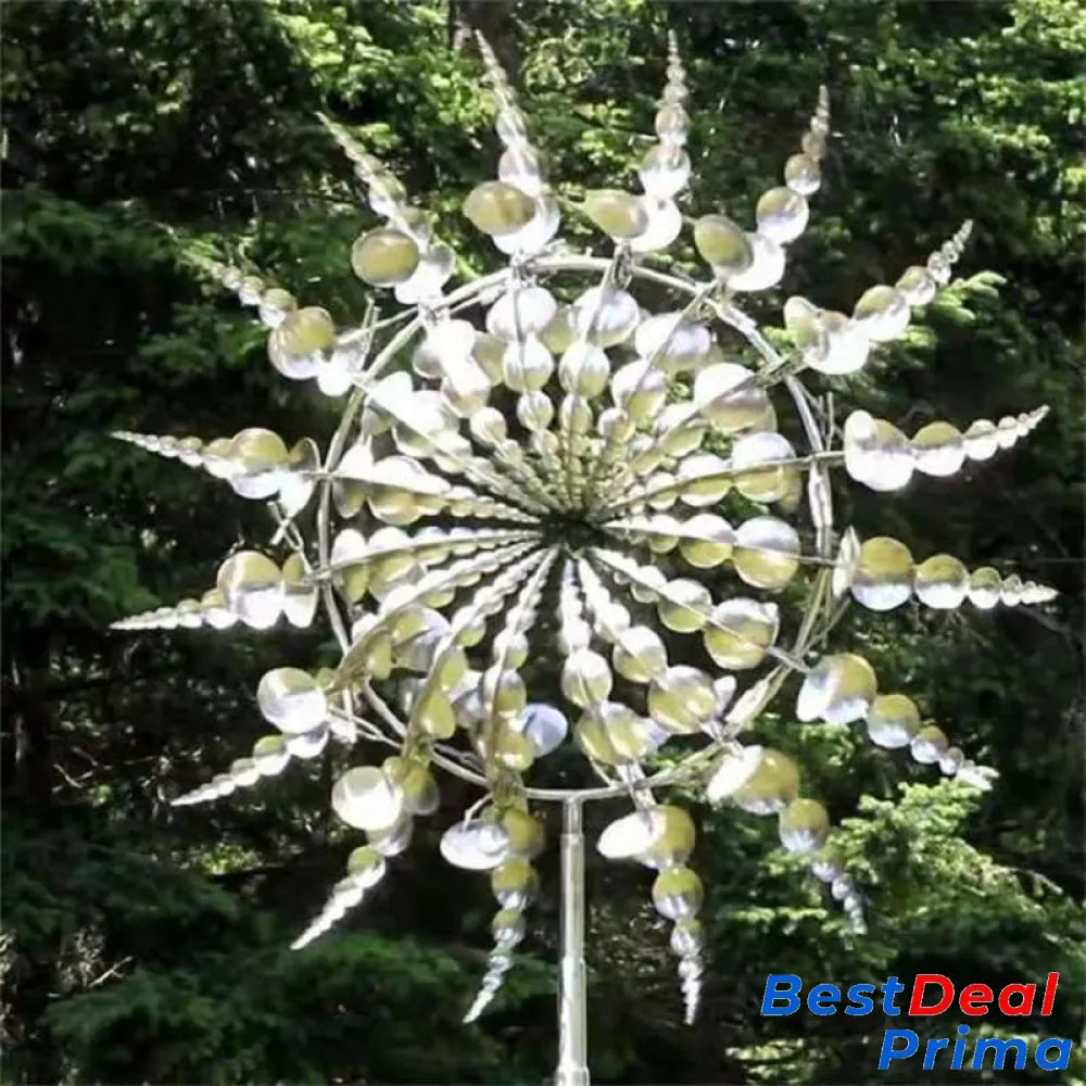 Shirem Magical Metal Windmill Silver / 1 Pc New Anti-Rust Windmill-Kinetic