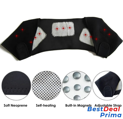 Shoulder Brace With Self-Heating And Magnets For Pain Relief Supports & Braces