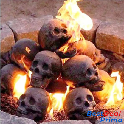 Skull Halloween Barbecue Fire Ornament Design Decoration