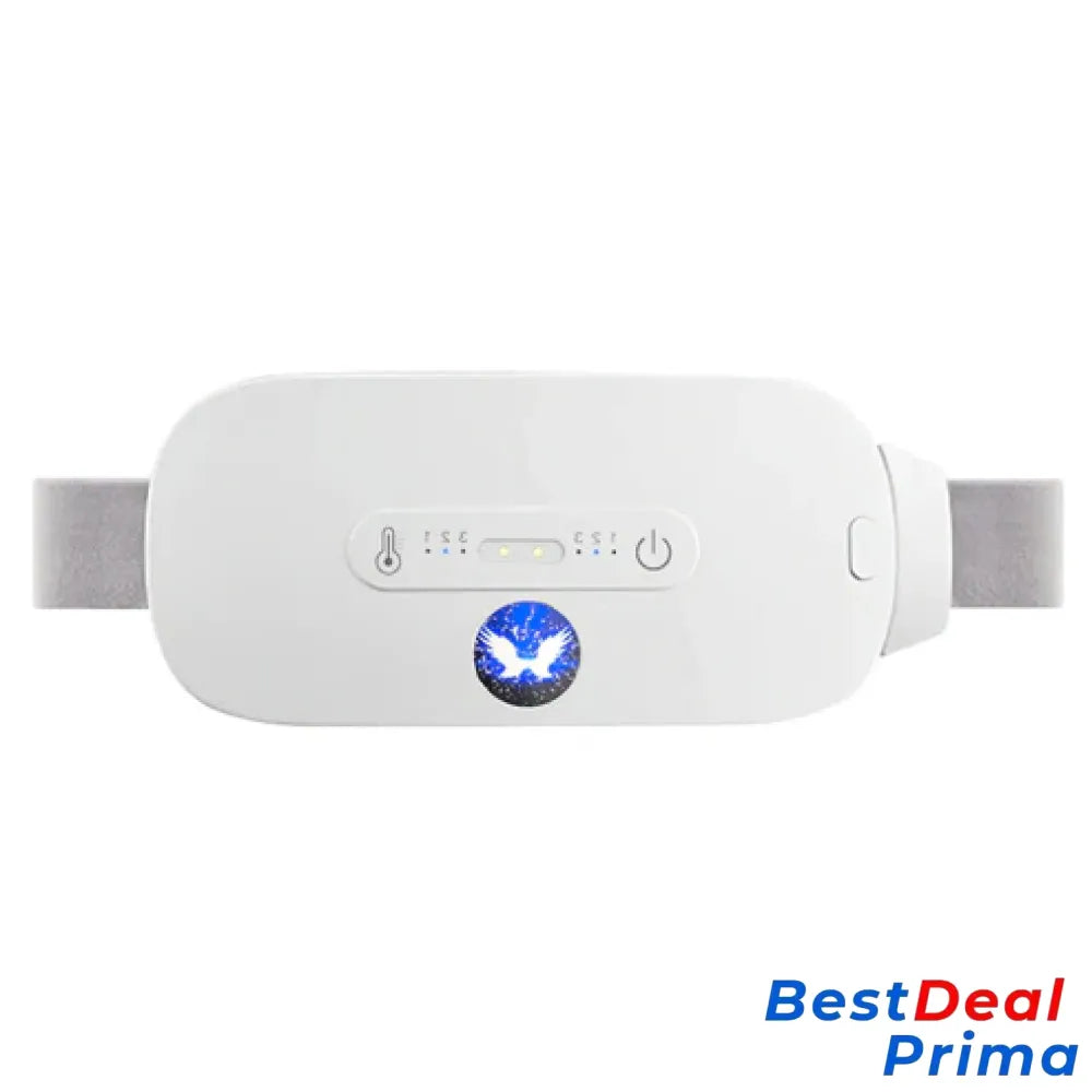 Smart Heating Massage Belt For Period Menstrual Cramps White Cr