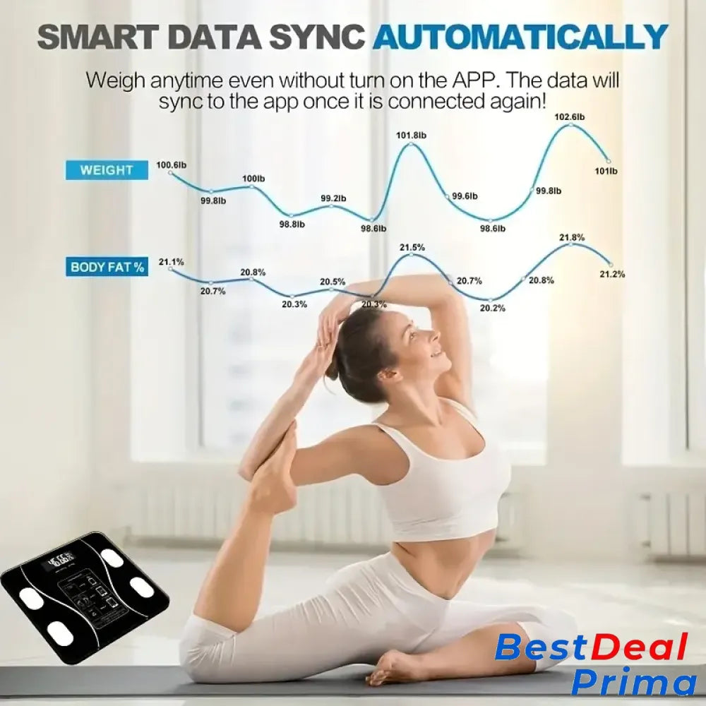 Smart Weight And Fat Scale - Accurately Measure Your Health At Home