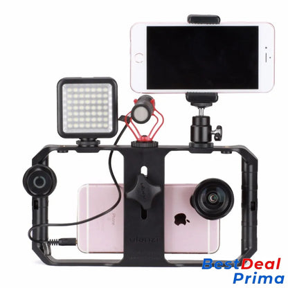 Smartphone Video Rig Stabilizer With Light