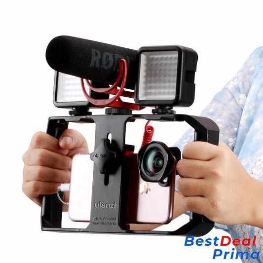 Smartphone Video Rig Stabilizer With Light