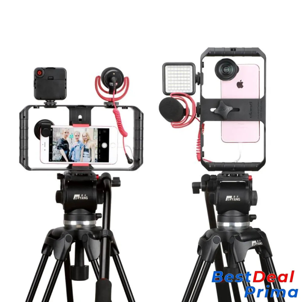 Smartphone Video Rig Stabilizer With Light