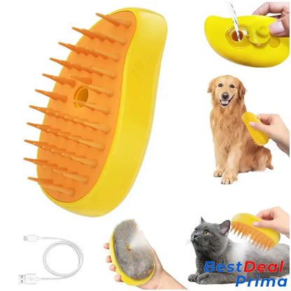 Steamy Pet Brush Yellow / Buy 1