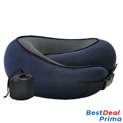 Travel Neck Pillow - Comfortable And Full Support Dark Blue / Clasp