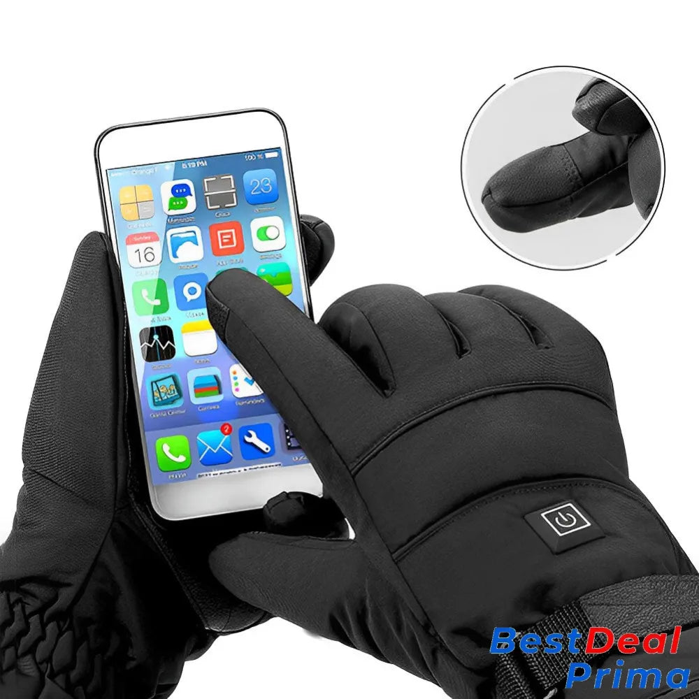 Unisex Heated Gloves Rechargeable Electr