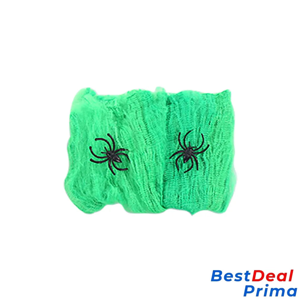 Webovers Halloween Super Stretch Spider Web Green Decor