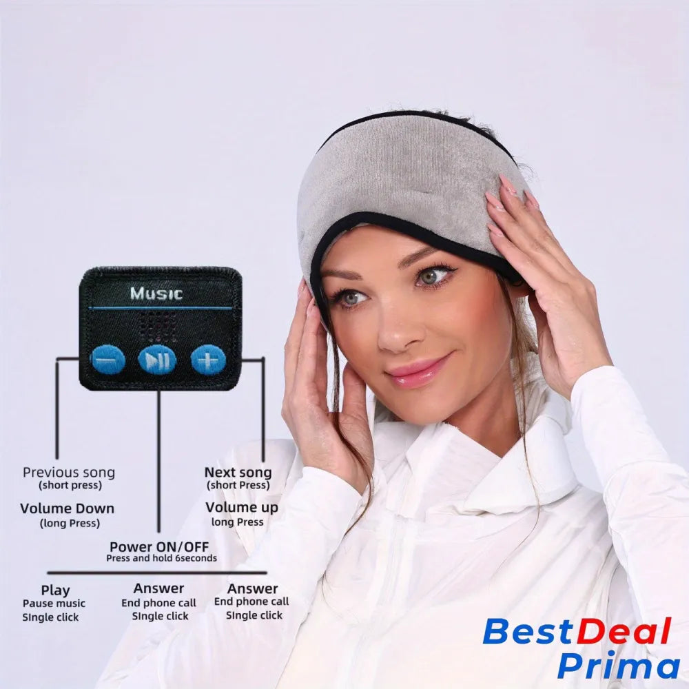 Wireless Sleep Eye Mask Headphones - Pressure-Free