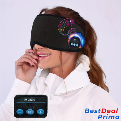 Wireless Sleep Eye Mask Headphones - Pressure-Free