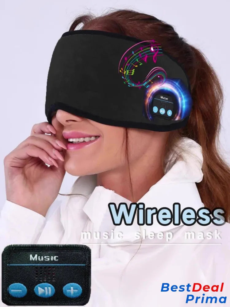 Wireless Sleep Eye Mask Headphones - Pressure-Free