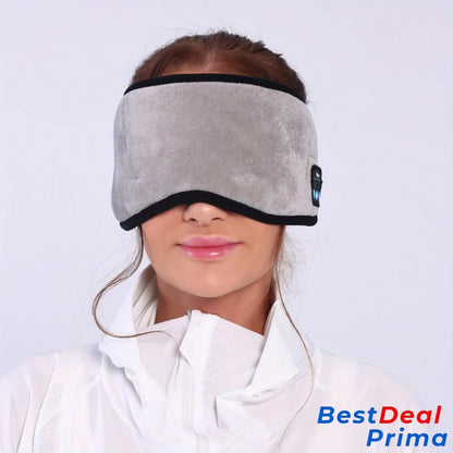 Wireless Sleep Eye Mask Headphones - Pressure-Free Gray