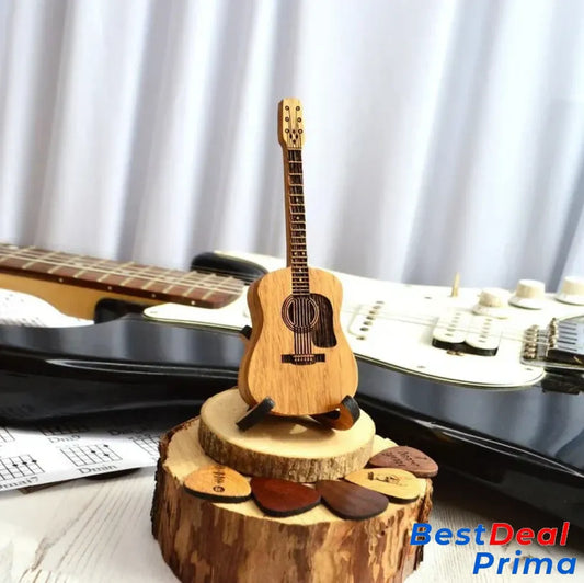 Wooden Acoustic Guitar Pick Box - Hot Sale 50% Off / Stand